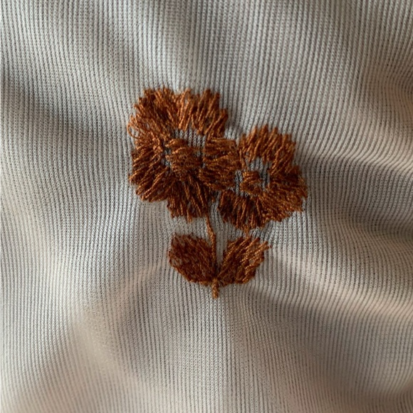 Chiffon peach 1970s Bloomingdale’s chiffon nightgown - Picture 8 of 9